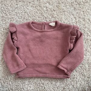 Jamie Kay Mauve Ruffle Sweater